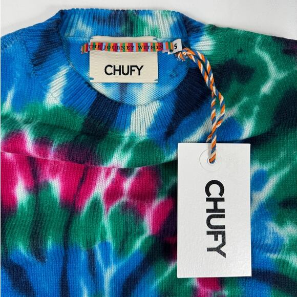 Chufy Women's Sky Knitted Sweater in Fractal Green Size S - Picture 3 of 8